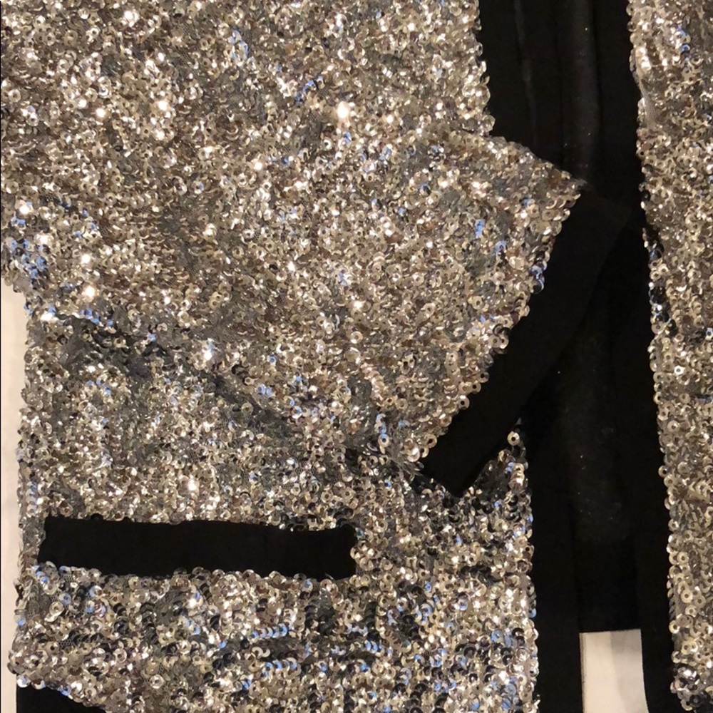 Sequin Silver Jacket - image 3